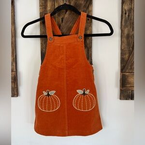 Isaac Mizrahi Corduroy Pumpkin Jumper Dress Girls 4T